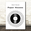 Niall Horan Paper Houses Vinyl Record Song Lyric Art Print