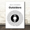 Gerry Cinnamon Outsiders Vinyl Record Song Lyric Art Print