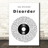 Joy Division Disorder Vinyl Record Song Lyric Art Print