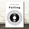 Pet Shop Boys Falling Vinyl Record Song Lyric Art Print
