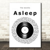 The Smiths Asleep Vinyl Record Song Lyric Art Print
