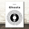 Japan Ghosts Vinyl Record Song Lyric Art Print