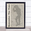 Michael Jackson Remember The Time Shadow Song Lyric Quote Print