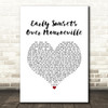 My Chemical Romance Early Sunsets Over Monroeville White Heart Song Lyric Art Print