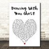 Sasha Sloan Dancing With Your Ghost White Heart Song Lyric Art Print