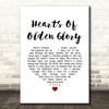 Runrig Hearts Of Olden Glory White Heart Song Lyric Art Print