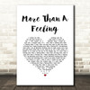 Boston More Than A Feeling White Heart Song Lyric Art Print