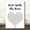 Eddie Kendricks Date With the Rain White Heart Song Lyric Art Print
