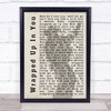 Garth Brooks Wrapped Up In You Shadow Song Lyric Quote Print