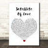 Lou Reed Satellite Of Love White Heart Song Lyric Art Print