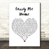 Jorja Smith feat. Maverick Sabre Carry Me Home White Heart Song Lyric Art Print