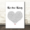 Michael Bolton The One Thing White Heart Song Lyric Art Print