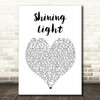 Annie Lennox Shining Light White Heart Song Lyric Art Print