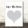 Clint Black Like The Rain White Heart Song Lyric Art Print