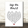 Neil Young Such a Woman White Heart Song Lyric Art Print