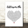 Rascal Flatts Ellsworth White Heart Song Lyric Art Print