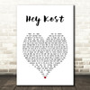 De Danske Hyrder Hey Kost White Heart Song Lyric Art Print