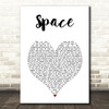 Biffy Clyro Space White Heart Song Lyric Art Print