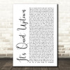 Original Broadway Cast Of Hamilton It's Quiet Uptown White Script Song Lyric Art Print