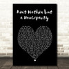The Showstoppers Ain't Nothin but a Houseparty Black Heart Song Lyric Art Print