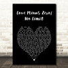 Bob Dylan Love Minus Zero No Limit Black Heart Song Lyric Art Print