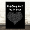 Bonnie Tyler Holding Out For A Hero Black Heart Song Lyric Art Print