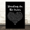 Dean Martin Standing On The Corner Black Heart Song Lyric Art Print