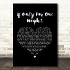 Luther Vandross If Only For One Night Black Heart Song Lyric Art Print