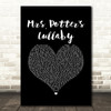 Counting Crows Mrs. Potters Lullaby Black Heart Song Lyric Art Print