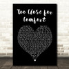 McFly Too Close for Comfort Black Heart Song Lyric Art Print