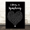 The Isley Brothers I Hear a Symphony Black Heart Song Lyric Art Print