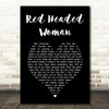 Bruce Springsteen Red Headed Woman Black Heart Song Lyric Art Print