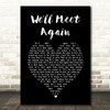 Vera Lynn Well Meet Again Black Heart Song Lyric Art Print