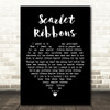 Harry Belafonte Scarlet Ribbons Black Heart Song Lyric Art Print