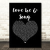 Frank Turner Love Ire & Song Black Heart Song Lyric Art Print