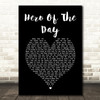 Metallica Hero Of The Day Black Heart Song Lyric Art Print