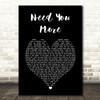 Darius Rucker Need You More Black Heart Song Lyric Art Print