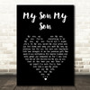 Vera Lynn My Son My Son Black Heart Song Lyric Art Print