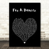 Jackson Browne For A Dancer Black Heart Song Lyric Art Print