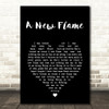 Simply Red A New Flame Black Heart Song Lyric Art Print