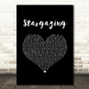Kygo feat. Justin Jesso Stargazing Black Heart Song Lyric Art Print