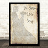 The Stone Roses Ten Storey Love Song Man Lady Dancing Song Lyric Quote Print