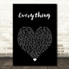 Barbra Streisand Everything Black Heart Song Lyric Art Print