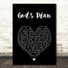 Daniel O'Donnell God's Plan Black Heart Song Lyric Art Print