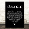 John Mellencamp China Girl Black Heart Song Lyric Art Print