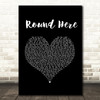 Counting Crows Round Here Black Heart Song Lyric Art Print