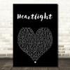 Neil Diamond Heartlight Black Heart Song Lyric Art Print