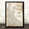 Marvin Gaye Ain't No Mountain High Enough Man Lady Dancing Song Lyric Print