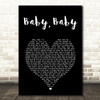 Amy Grant Baby, Baby Black Heart Song Lyric Art Print