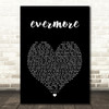 Taylor Swift ?evermore Black Heart Song Lyric Art Print